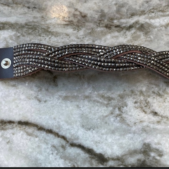 Leather jewelry bracelets & choker - Picture 5 of 5